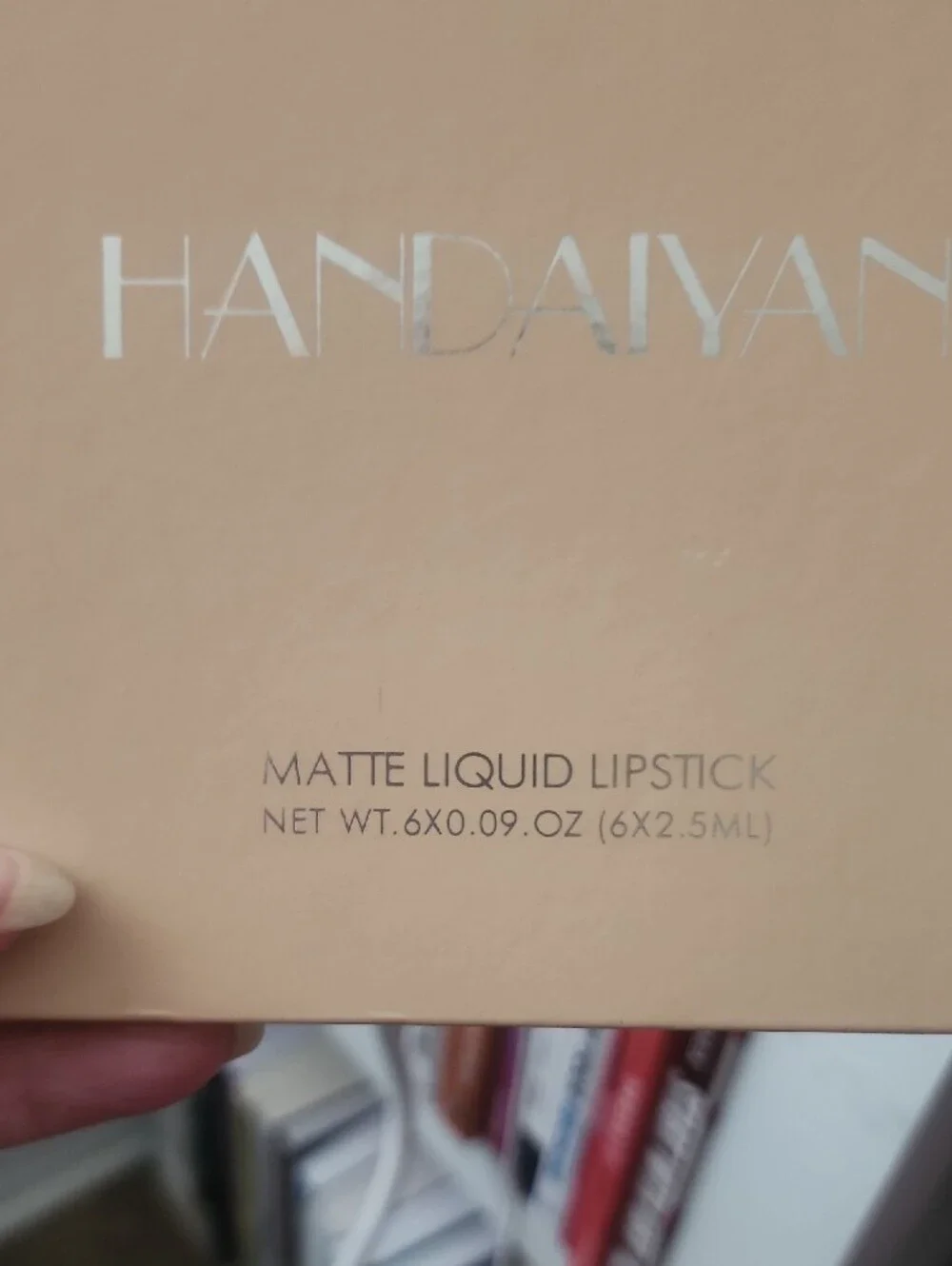 Matte Liquid Lipstick Set — Nude & Rose Mix; Set Of 5.